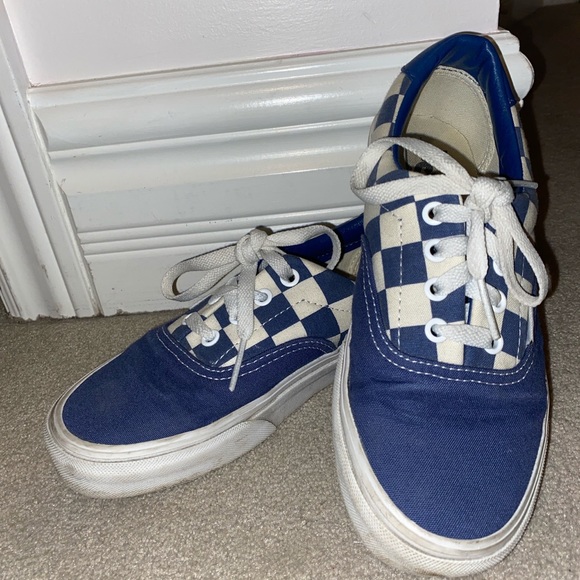 Blue Checkered Vans - Picture 4 of 4